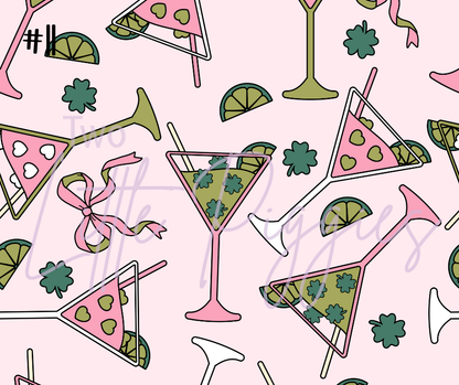 Printed Vinyl - St. Patrick's - Bows, Disco, and Balloon Dogs