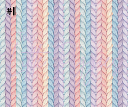 Printed Vinyl - Pastel Knit