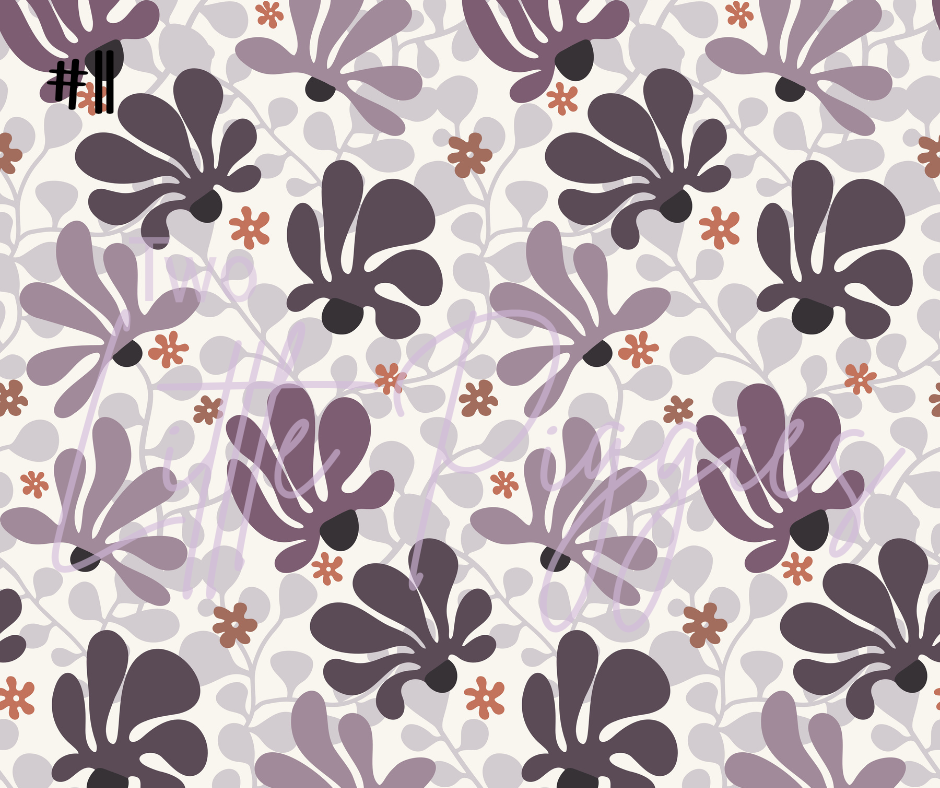 Printed Vinyl - Retro Floral