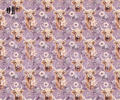 Printed Vinyl - Highland Cows