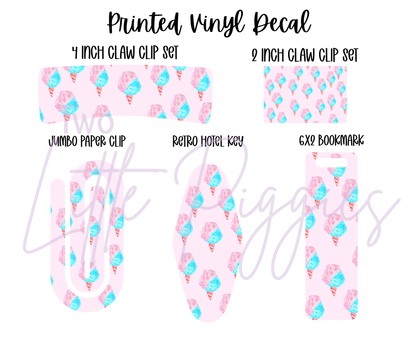 Printed Vinyl - Cotton Candy