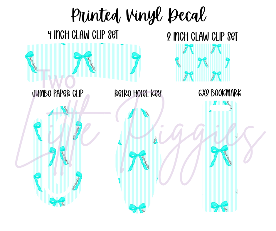 Printed Vinyl - God's Daughter Bows