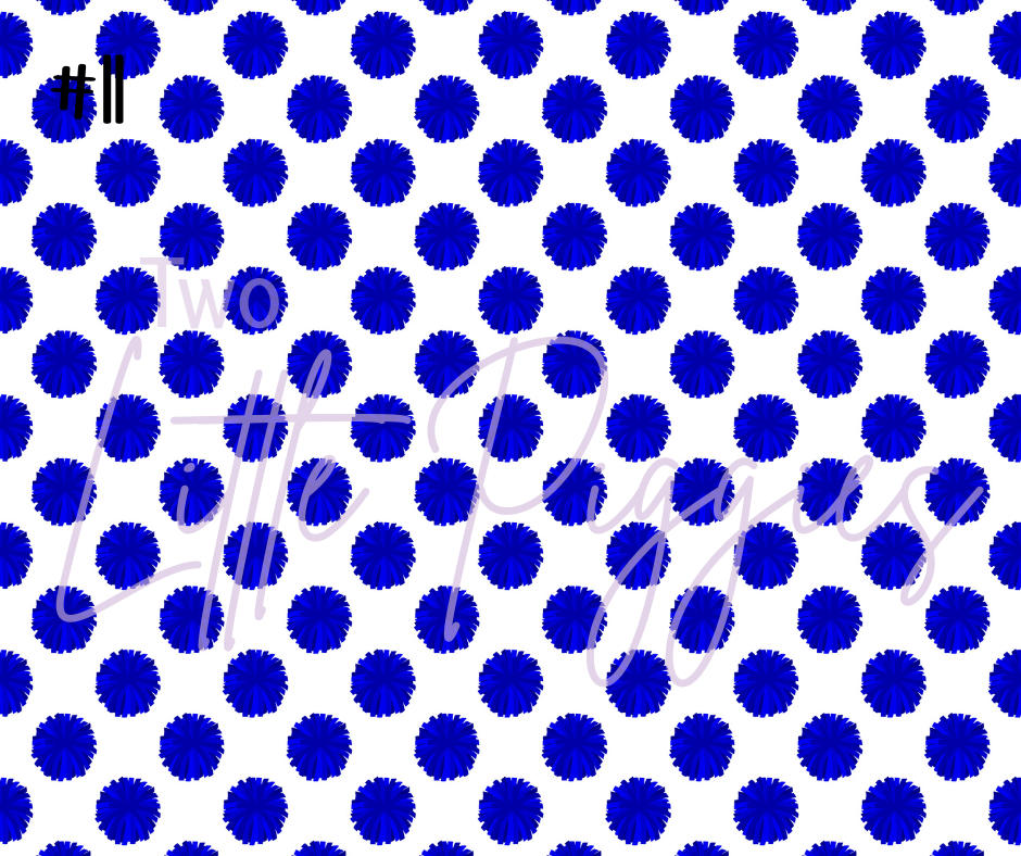 Printed Vinyl - Cheer - Royal Blue