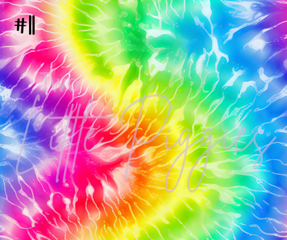 Printed Vinyl - Rainbow Tie Dye