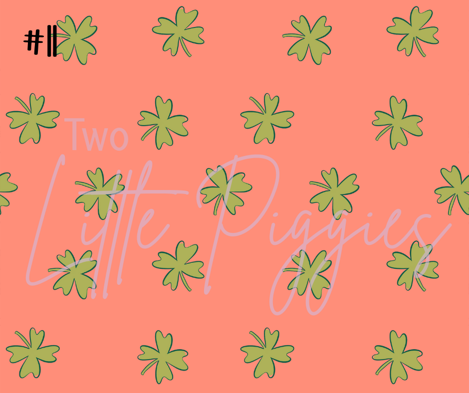 Printed Vinyl - St. Patrick's - Salmon and Green