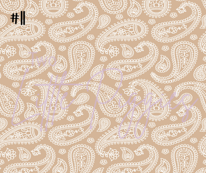 Printed Vinyl - Pastel Paisley