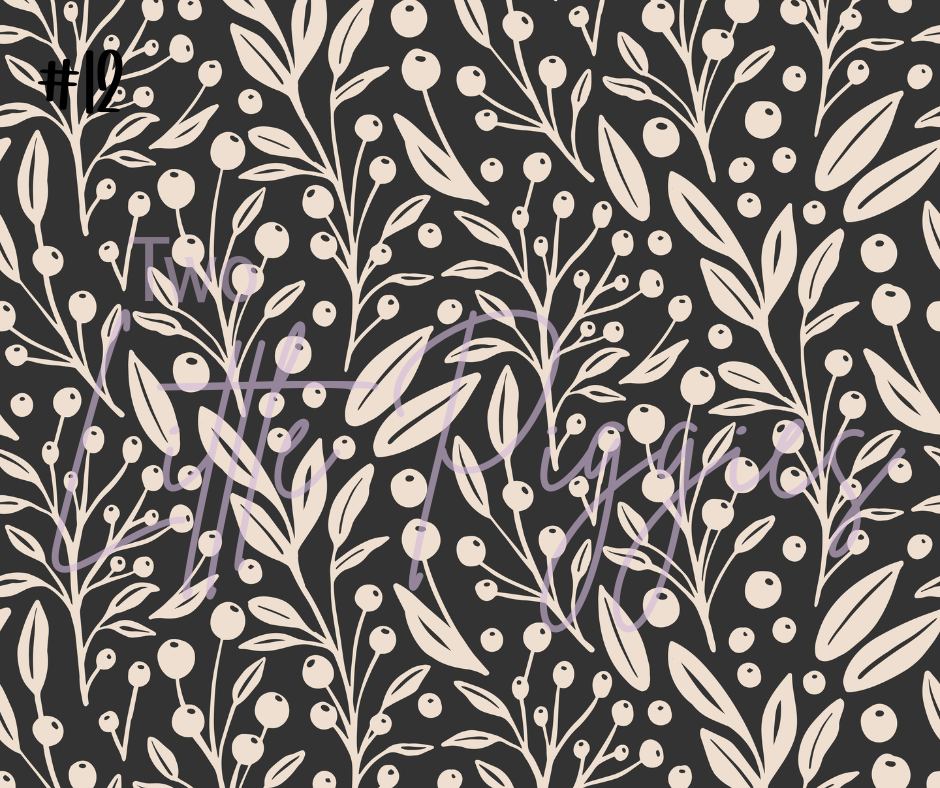 Printed Vinyl - Onyx and Ivory