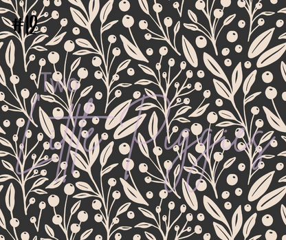 Printed Vinyl - Onyx and Ivory