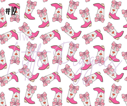 Printed Vinyl - Valentine - Cowgirl