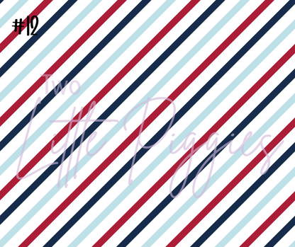 Printed Vinyl - Christmas - Navy and Berry