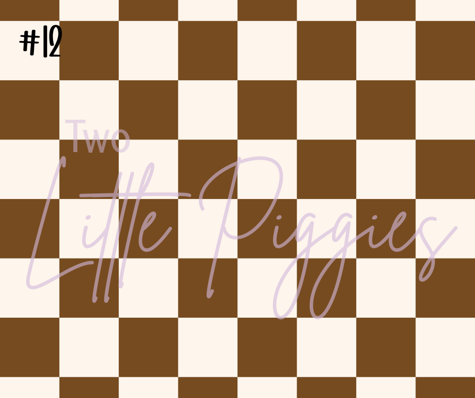 Printed Vinyl - Checkers - Boho Muted