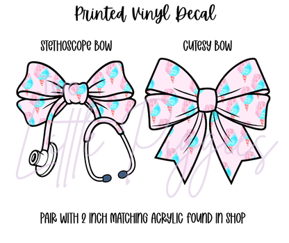 Printed Vinyl - Cotton Candy