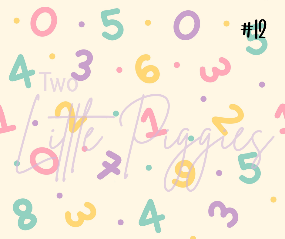 Printed Vinyl - Back to School - Pastel