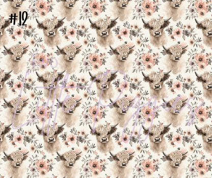 Printed Vinyl - Highland Cows