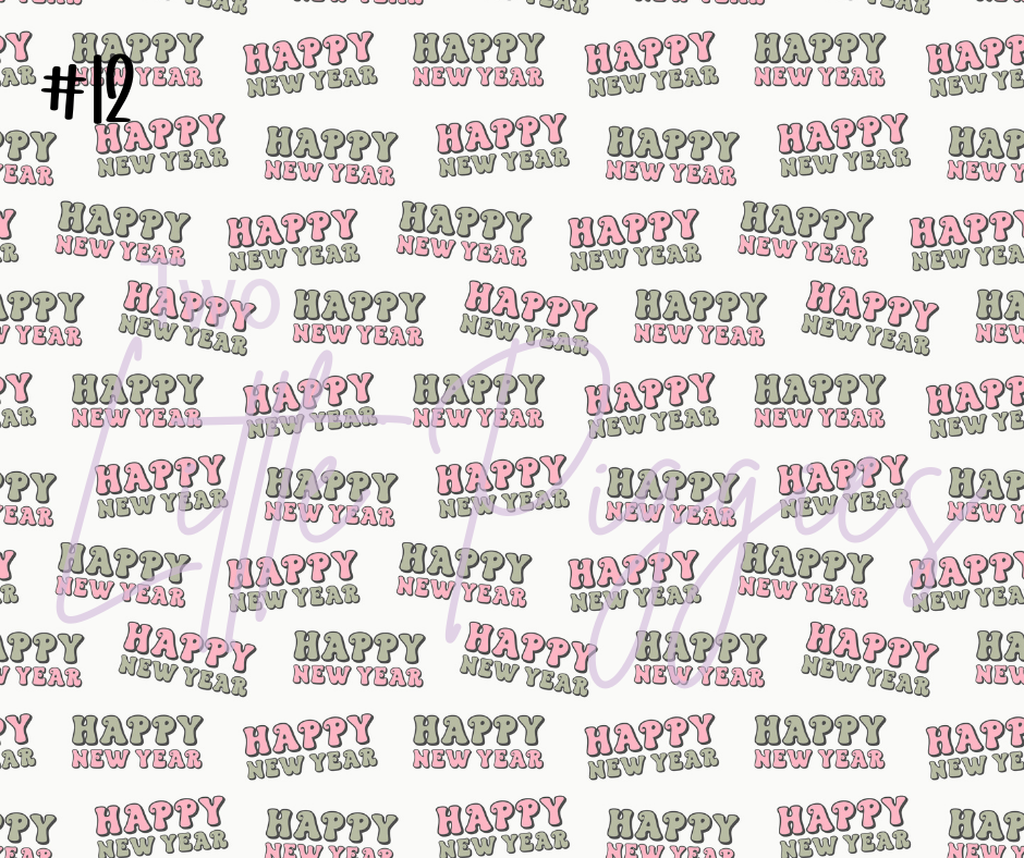 Printed Vinyl - Hello New Year