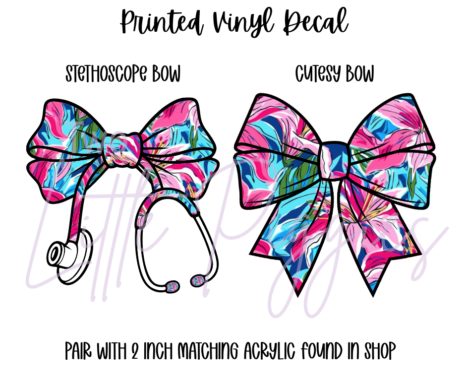 Printed Vinyl - Preppy Lily