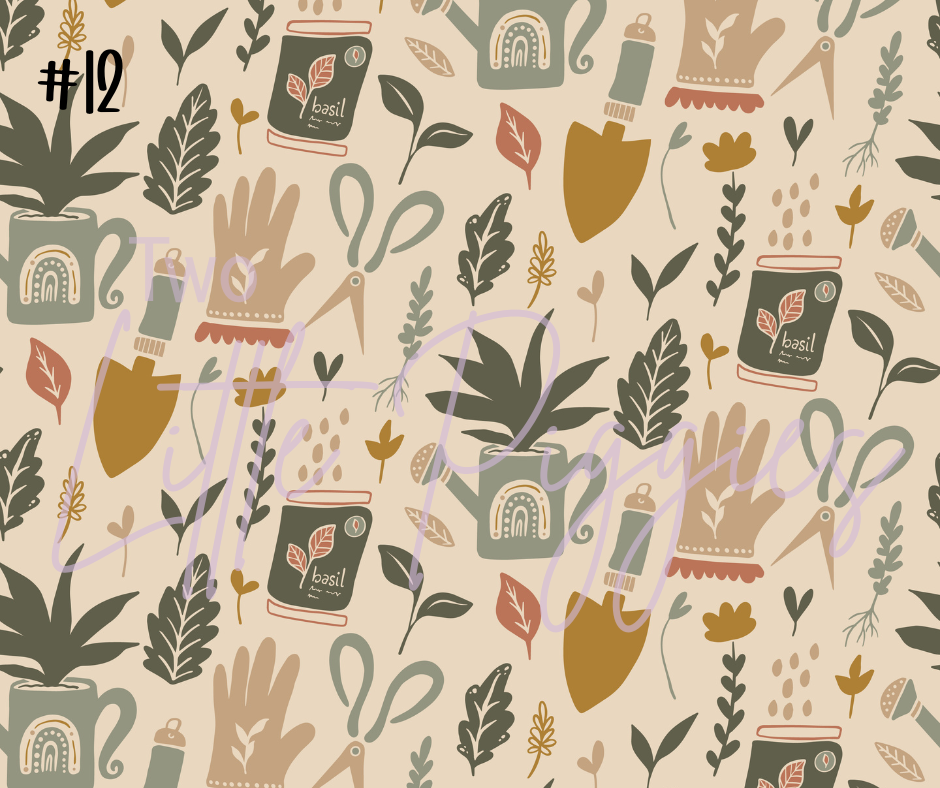 Printed Vinyl - Rustic Garden