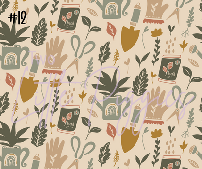 Printed Vinyl - Rustic Garden