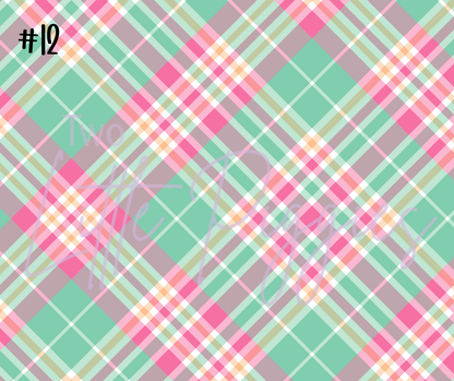 Printed Vinyl - Spring Plaid