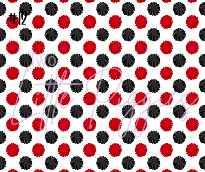 Printed Vinyl - Cheer - Red and Black