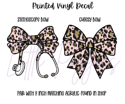 Printed Vinyl - Blush and Gold Leopard