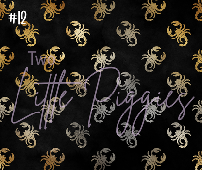 Printed Vinyl - Scorpio - Black and Gold