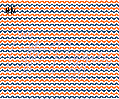 Printed Vinyl - Cheer - Navy and Orange