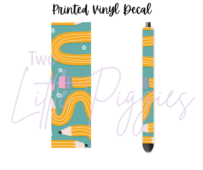 Printed Vinyl - Back to School - Retro School
