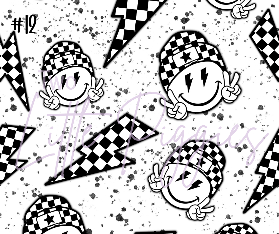 Printed Vinyl - Checkered Punk