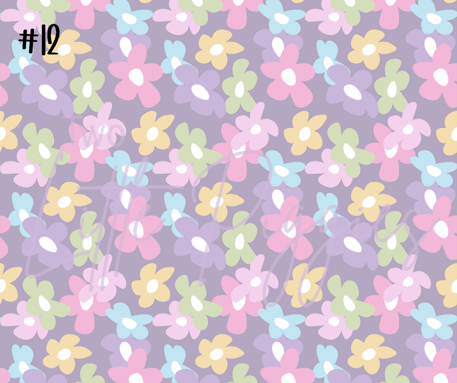 Printed Vinyl - Danish Pastels