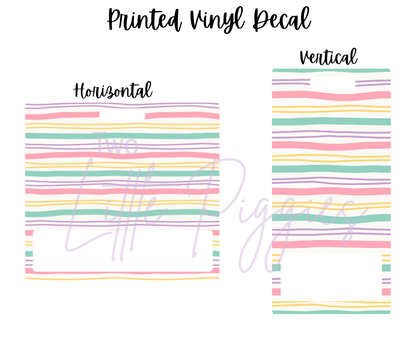 Printed Vinyl - Back to School - Pastel
