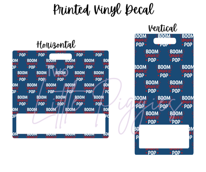 Printed Vinyl - 4th of July - Boom, Sparkle, Pop