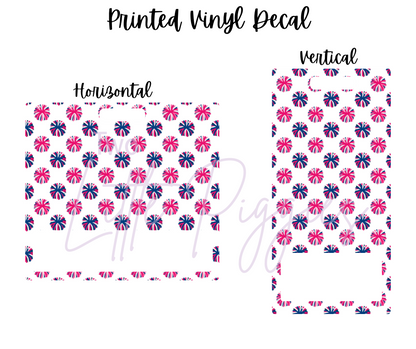 Printed Vinyl - Cheer - Pink and Navy