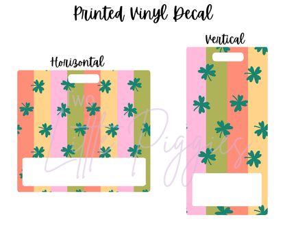 Printed Vinyl - St. Patrick's - Salmon and Green