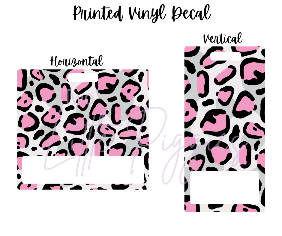 Printed Vinyl - Leopard Rainbow