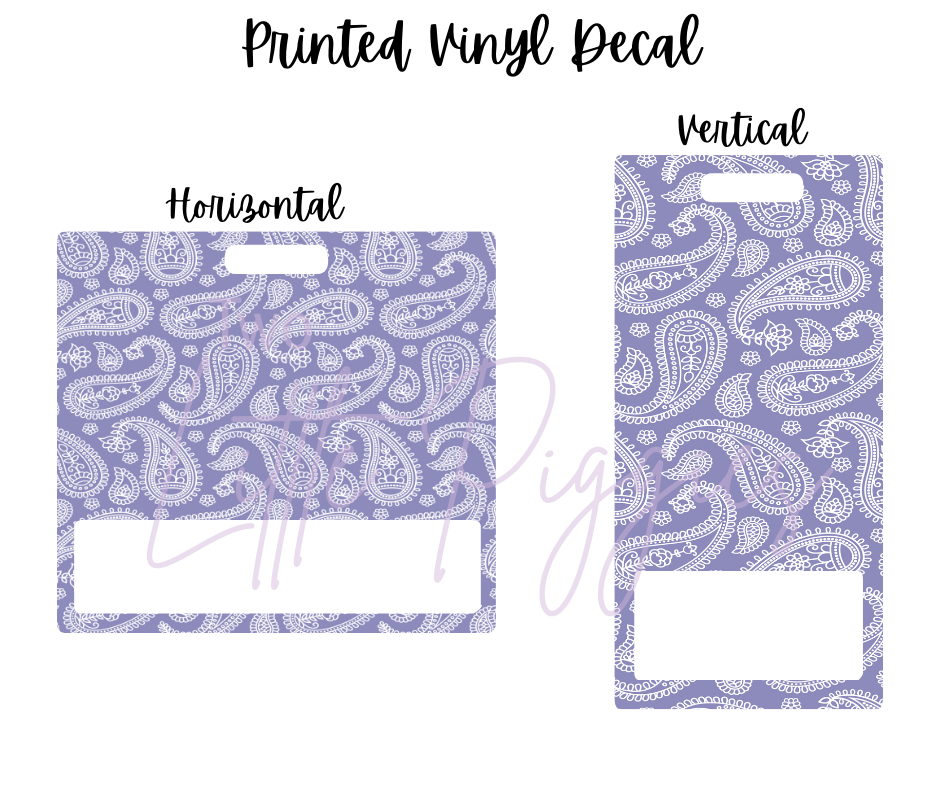 Printed Vinyl - Pastel Paisley