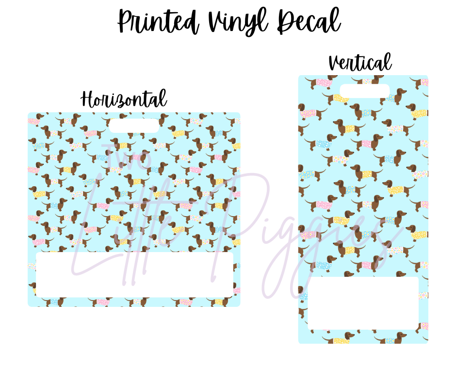 Printed Vinyl - Dachshund Fun