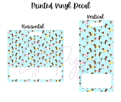 Printed Vinyl - Dachshund Fun