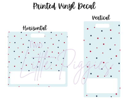 Printed Vinyl - Christmas - Navy and Berry