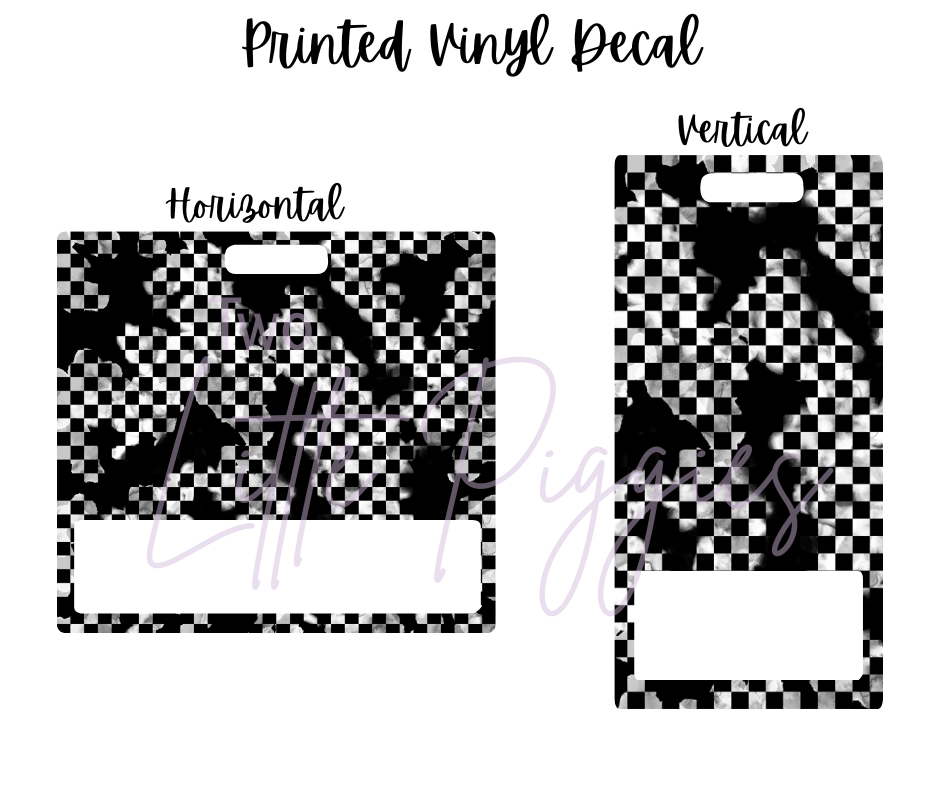 Printed Vinyl - Checkered Punk
