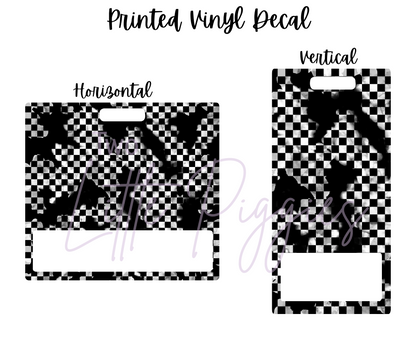 Printed Vinyl - Checkered Punk