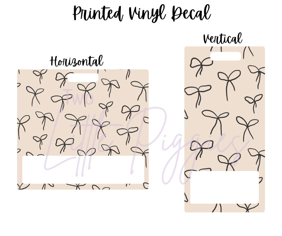 Printed Vinyl - Onyx and Ivory