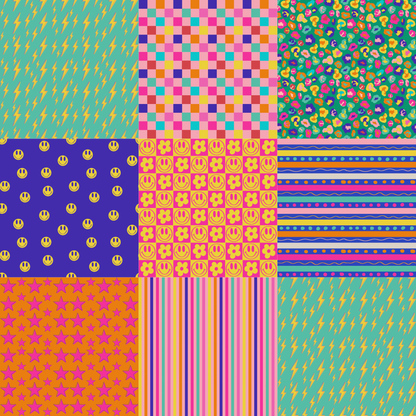 Printed Vinyl - Neon Retro
