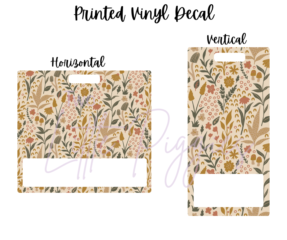 Printed Vinyl - Rustic Garden