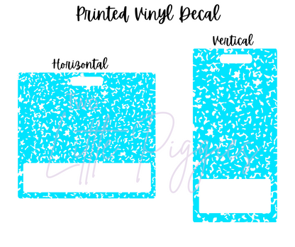 Printed Vinyl - Composition Notebook