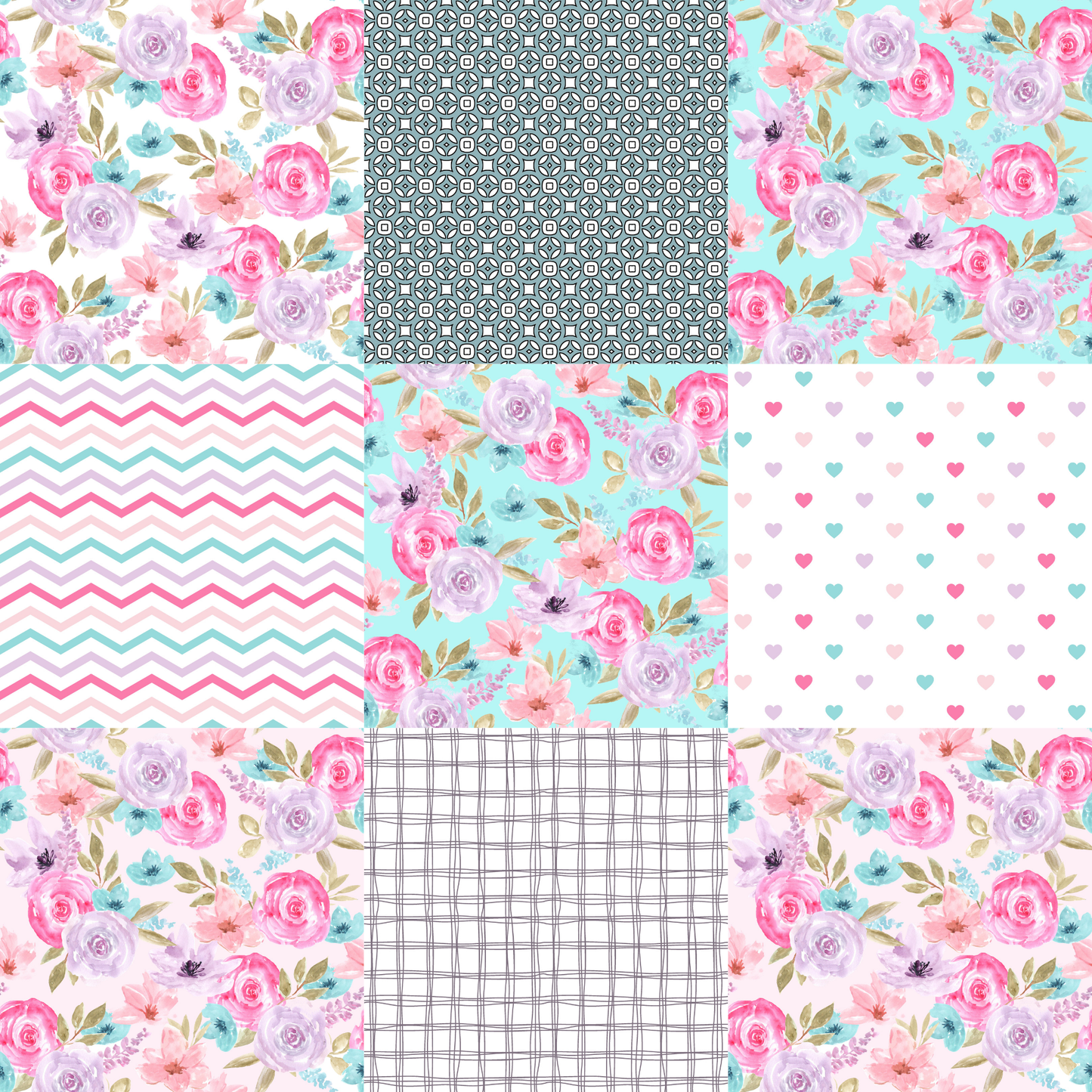 Printed Vinyl - Blissful Floral