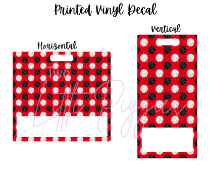 Printed Vinyl - Cheer - Red and Black