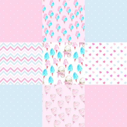 Printed Vinyl - Cotton Candy