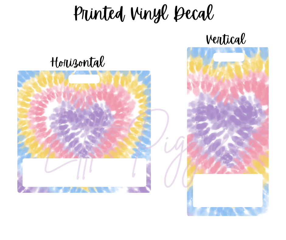 Printed Vinyl - Pastel Tie Dye