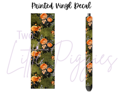 Printed Vinyl - Halloween Floral Collection